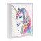 Stupell Industries Enchanted Rainbow Mane Unicorn Framed Giclee, design by Creative Studio